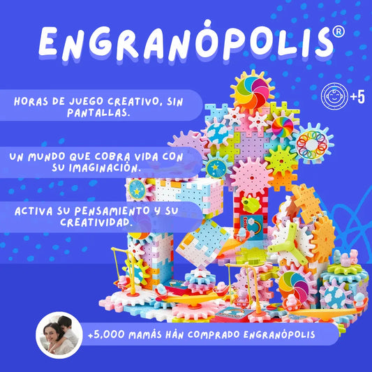 Engranópolis®  - Construye, conecta y mira cómo todo gira