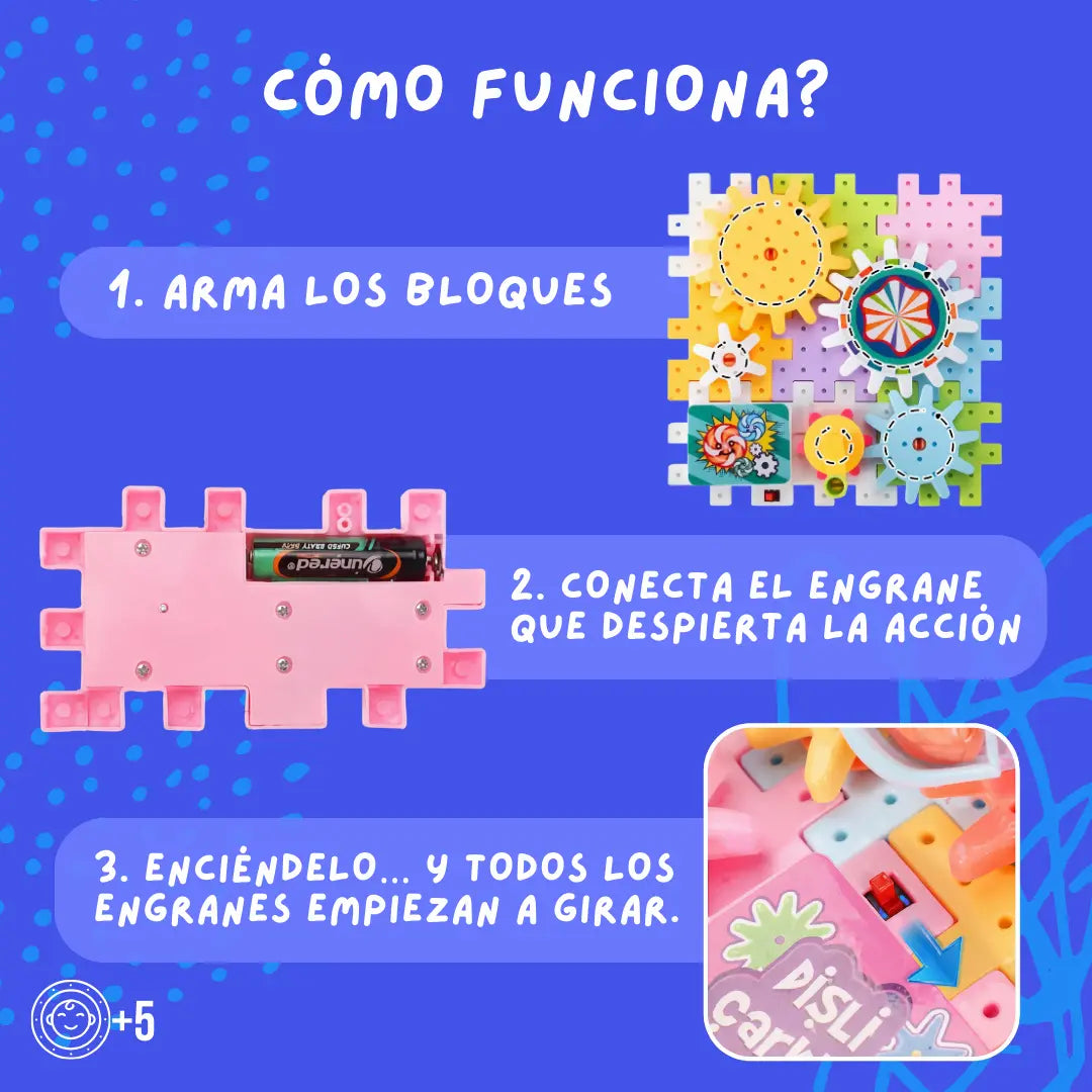 Engranópolis®  - Construye, conecta y mira cómo todo gira