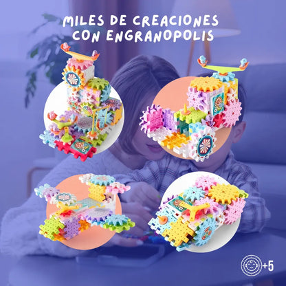 Engranópolis®  - Construye, conecta y mira cómo todo gira